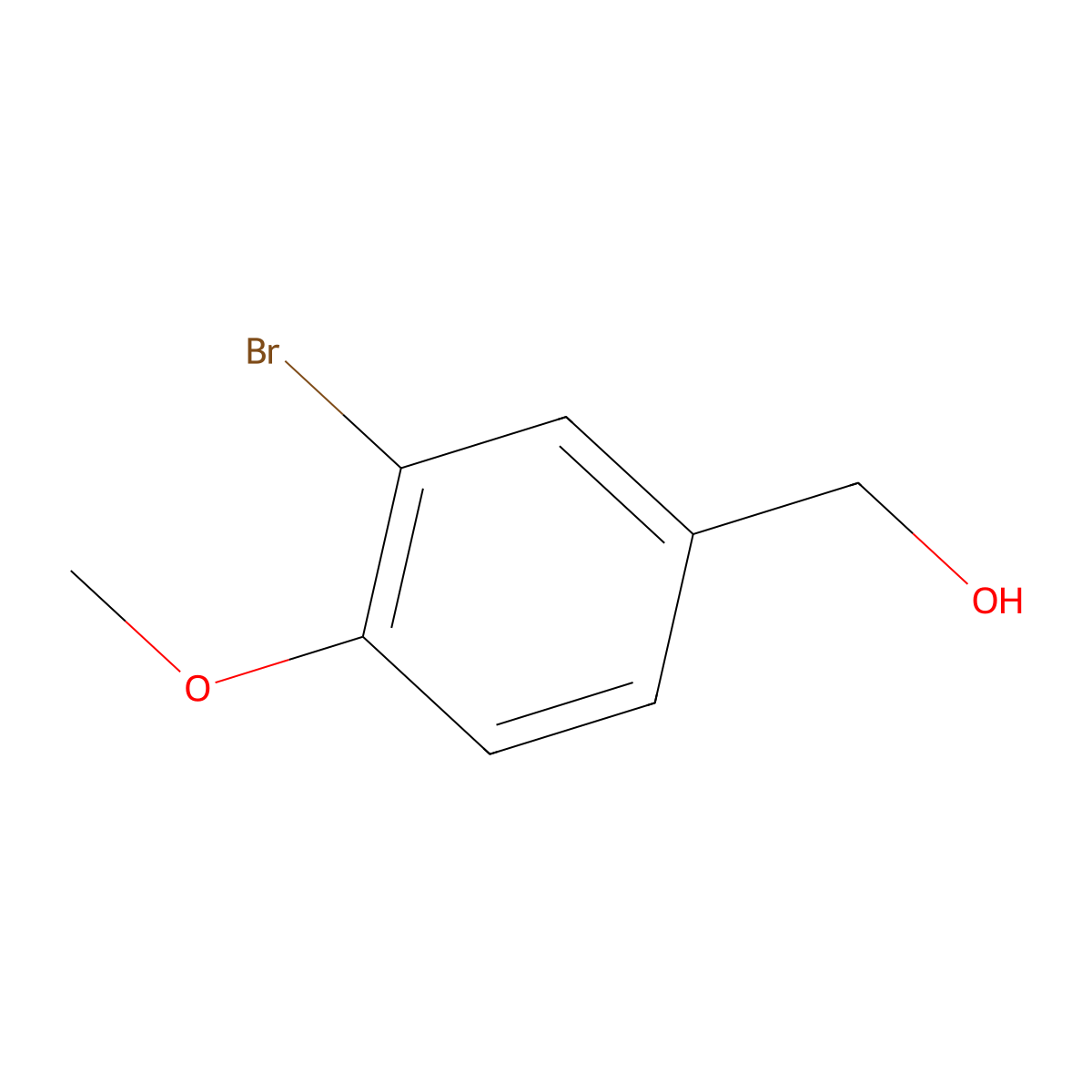 (3-Bromo-4-methoxyphenyl)methanol molecular structure, CAS 38493-59-3