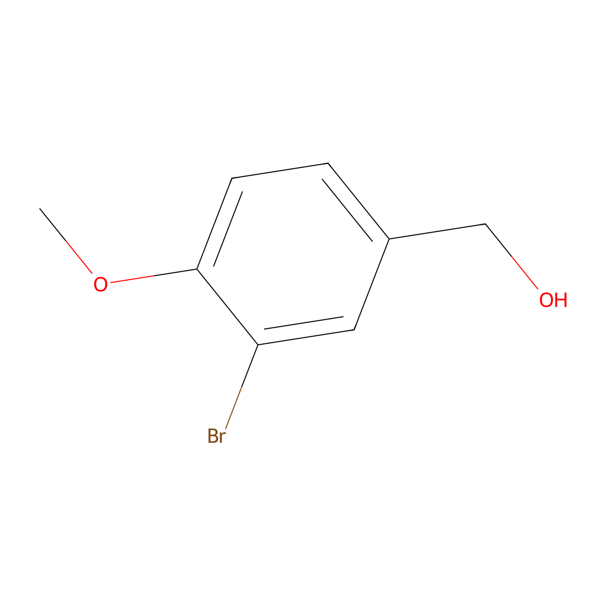 (3-Bromo-4-methoxyphenyl)methanol molecular structure, CAS 38493-59-3