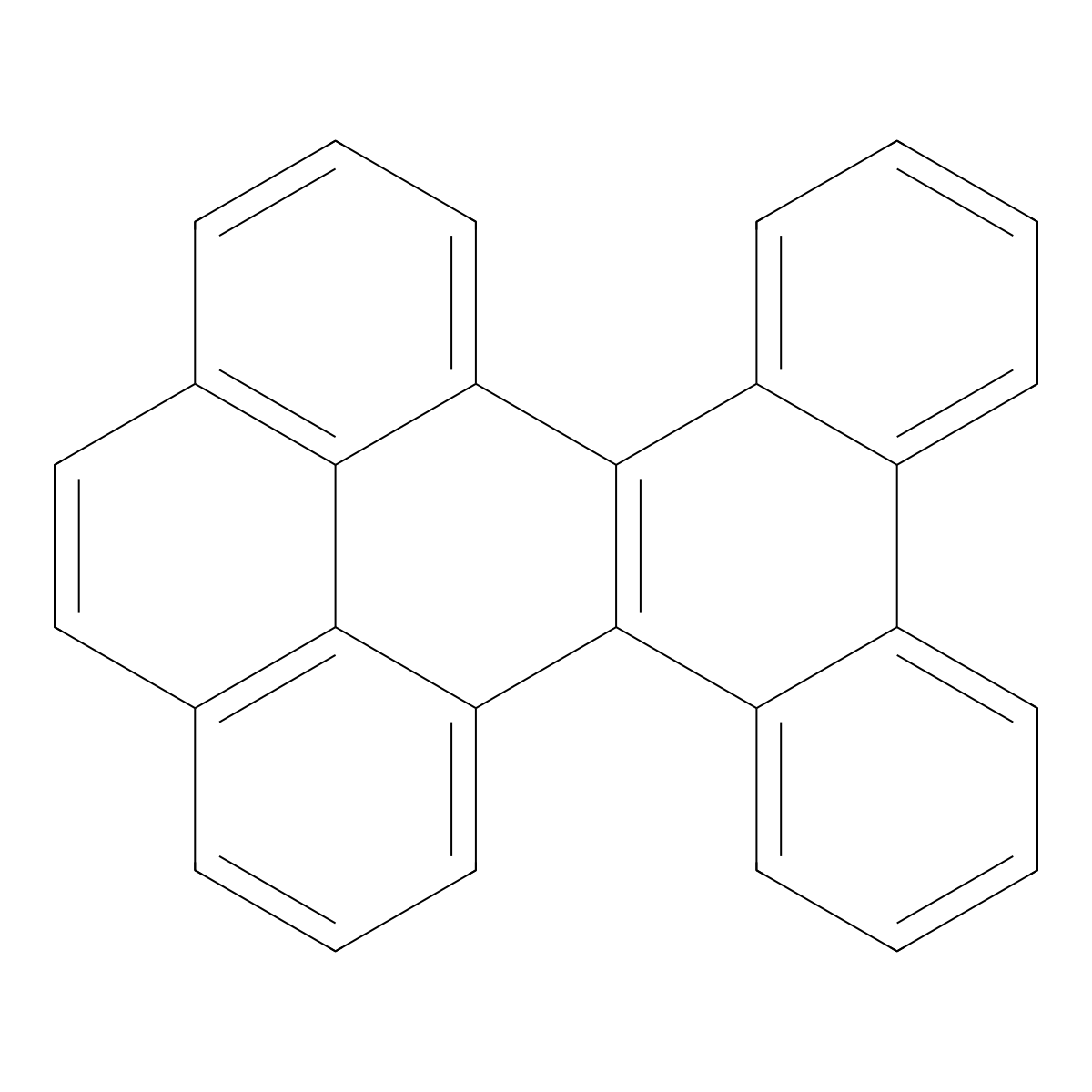 Benzo(p)naphtho(1,8,7-ghi)chrysene molecular structure, CAS 385-14-8