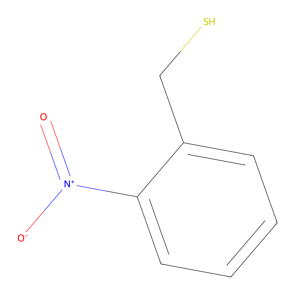 2-Nitrobenzenemethanethiol molecular structure, CAS 38508-64-4