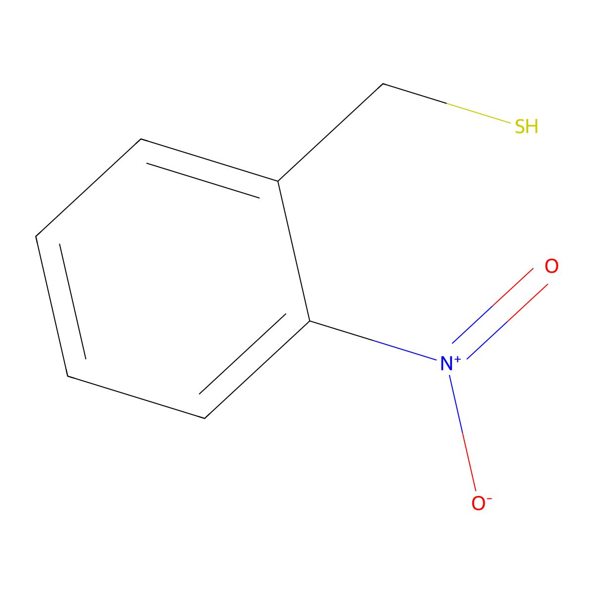 2-Nitrobenzenemethanethiol molecular structure, CAS 38508-64-4