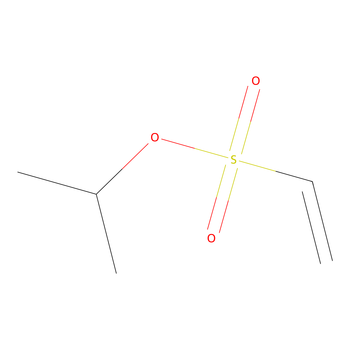 Propan-2-yl ethene-1-sulfonate molecular structure, CAS 3851-91-0