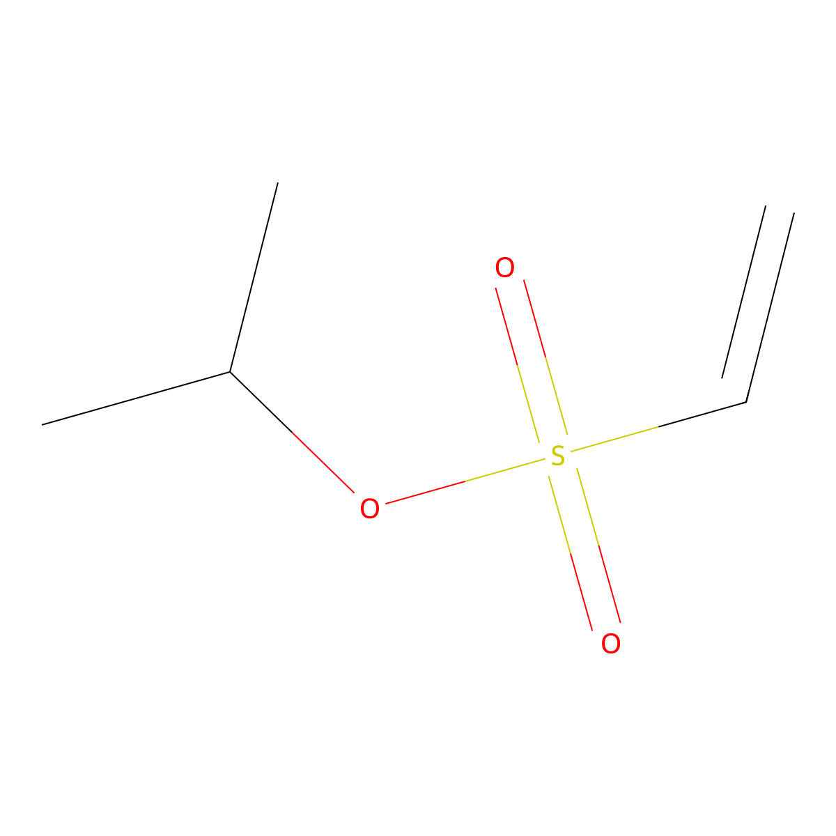 Propan-2-yl ethene-1-sulfonate molecular structure, CAS 3851-91-0