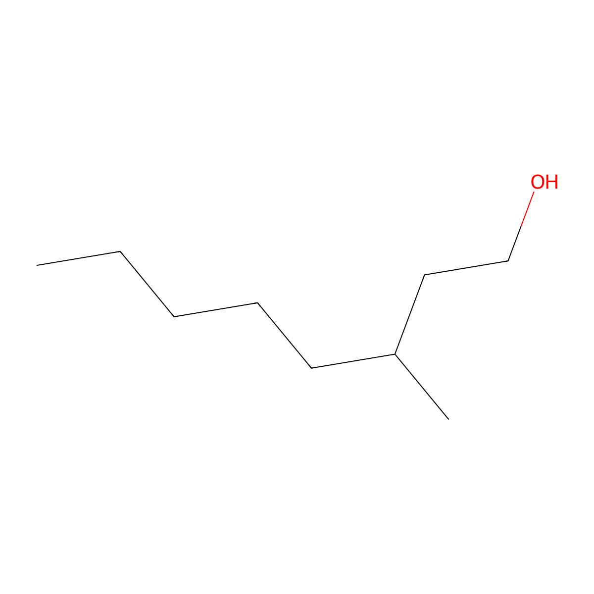 3-Methyloctan-1-OL molecular structure, CAS 38514-02-2