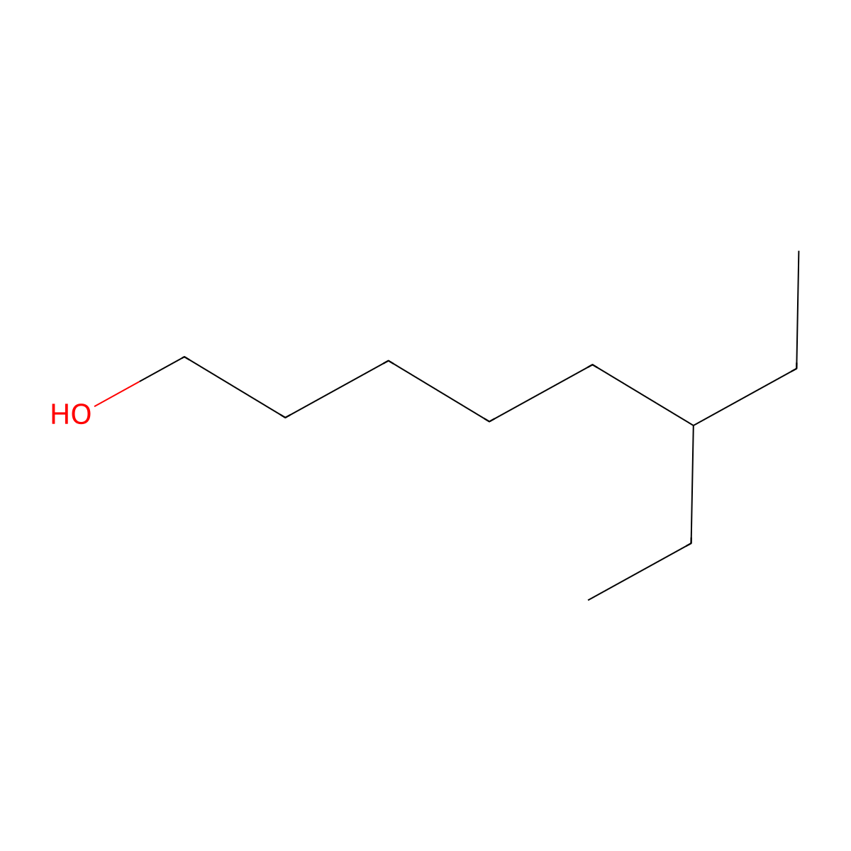 6-Ethyloctan-1-ol molecular structure, CAS 38514-09-9