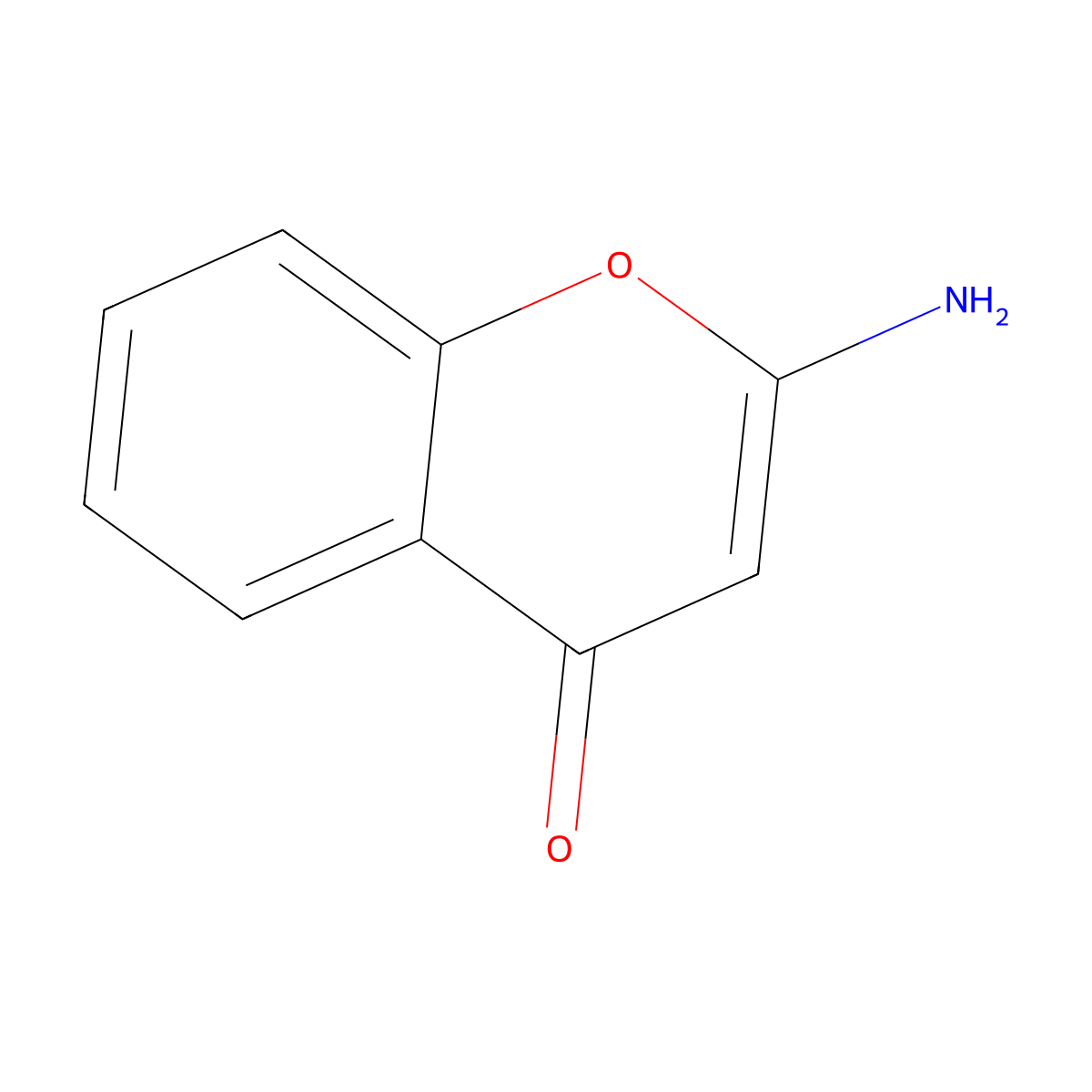 2-Amino-4H-chromen-4-one molecular structure, CAS 38518-76-2