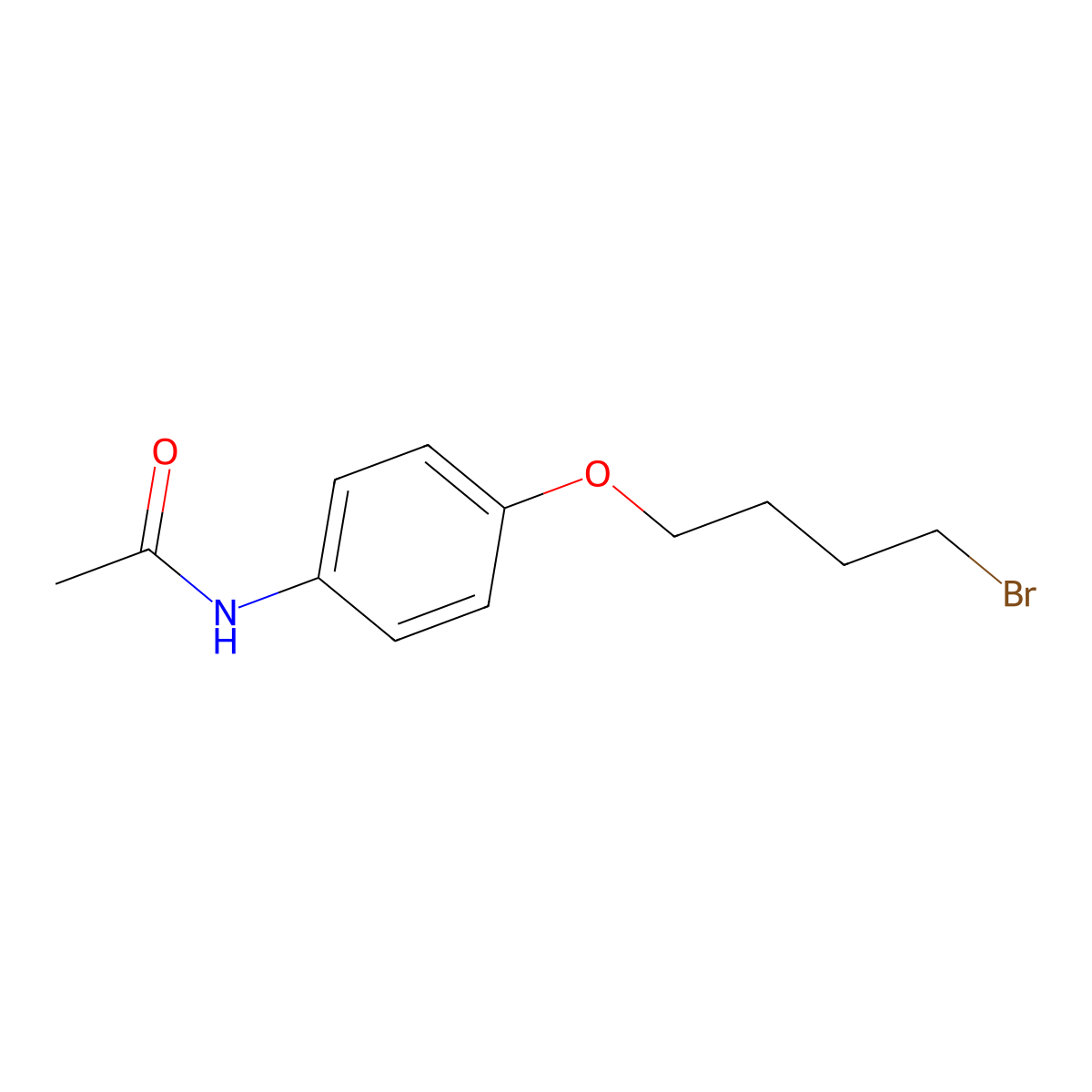 n-[4-(4-Bromobutoxy)phenyl]acetamide molecular structure, CAS 38519-11-8