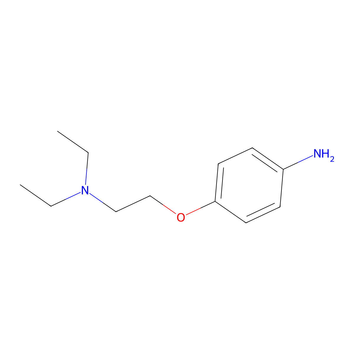 4-(2-(Diethylamino)ethoxy)aniline molecular structure, CAS 38519-63-0