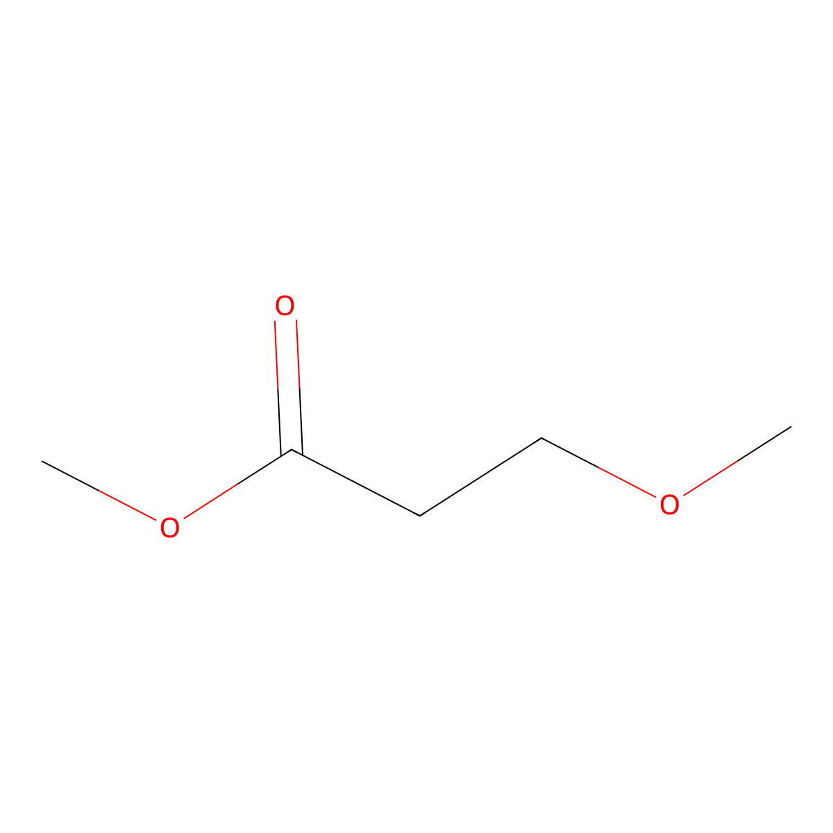 Methyl 3-methoxypropionate molecular structure, CAS 3852-09-3