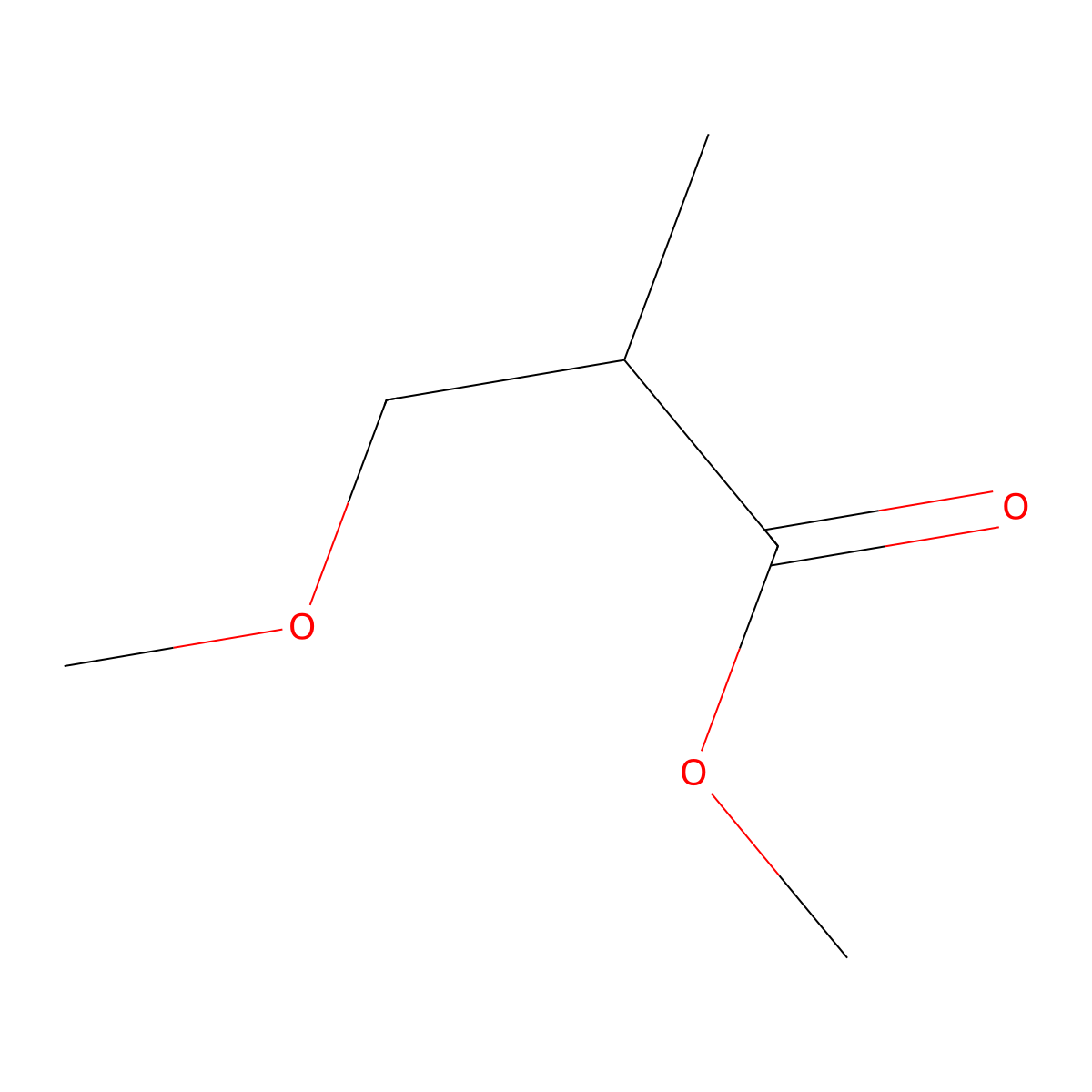 Methyl 3-methoxyisobutyrate molecular structure, CAS 3852-11-7