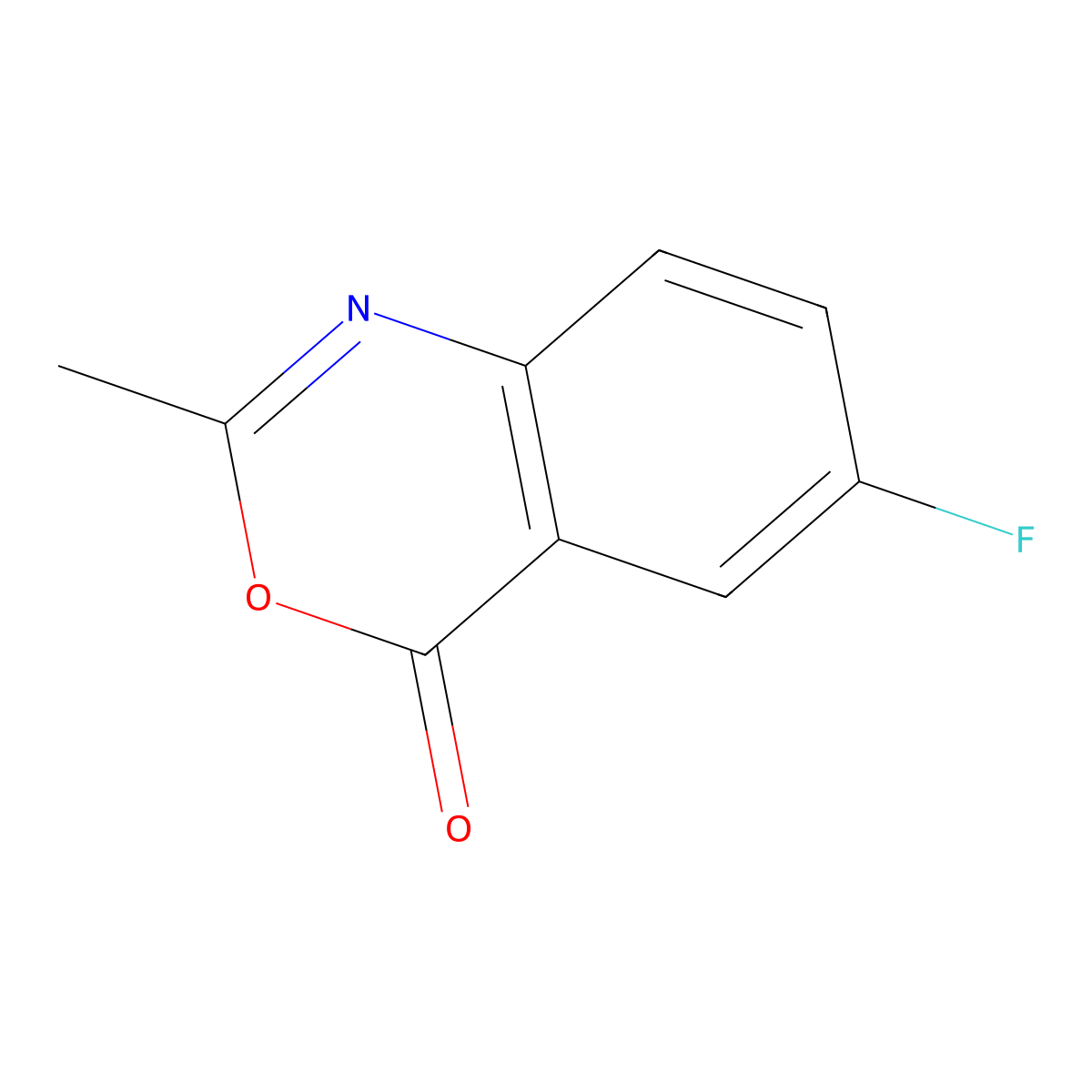 6-fluoro-2-methyl-4H-benzo[d][1,3]oxazin-4-one molecular structure, CAS 38520-78-4