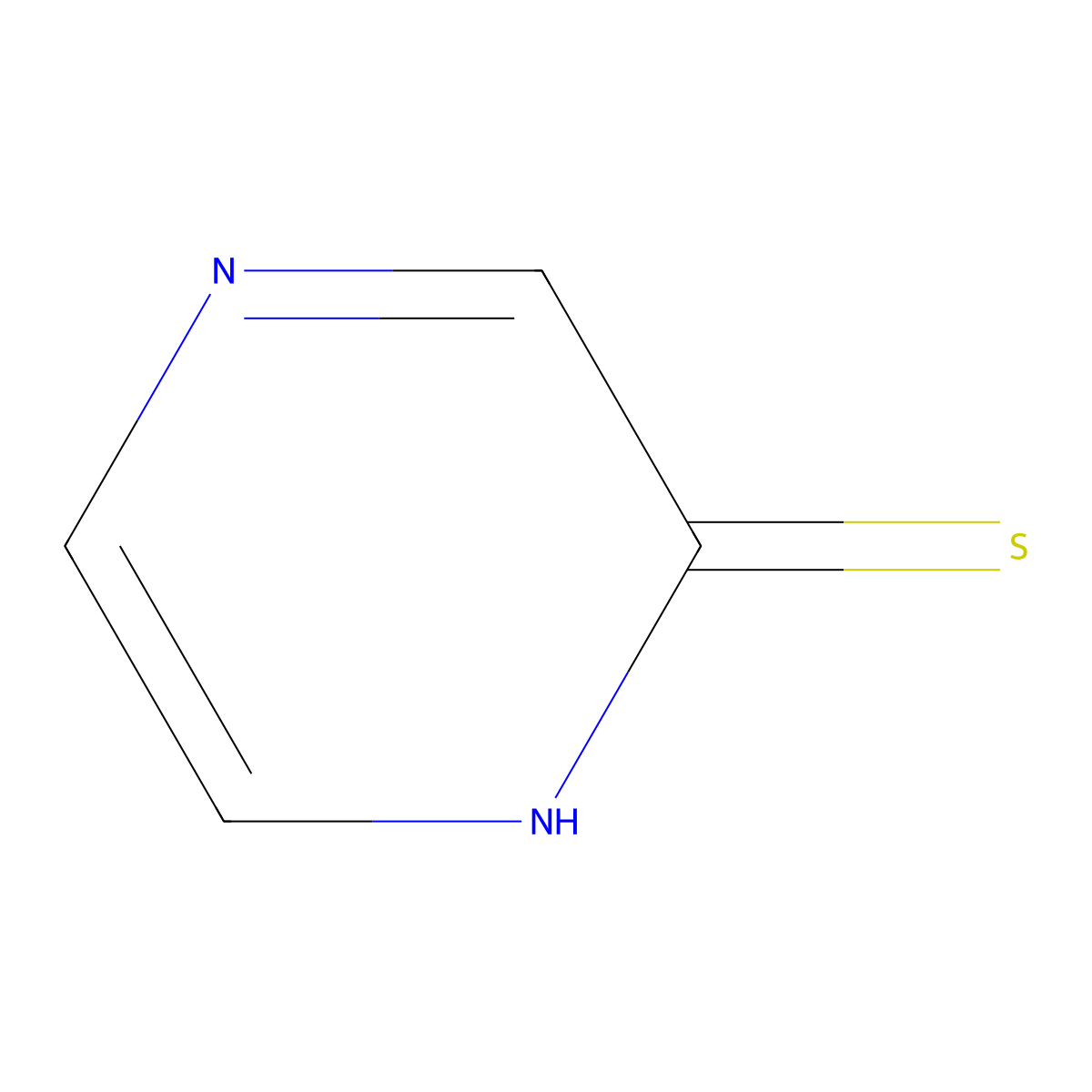 2-Mercaptopyrazine molecular structure, CAS 38521-06-1