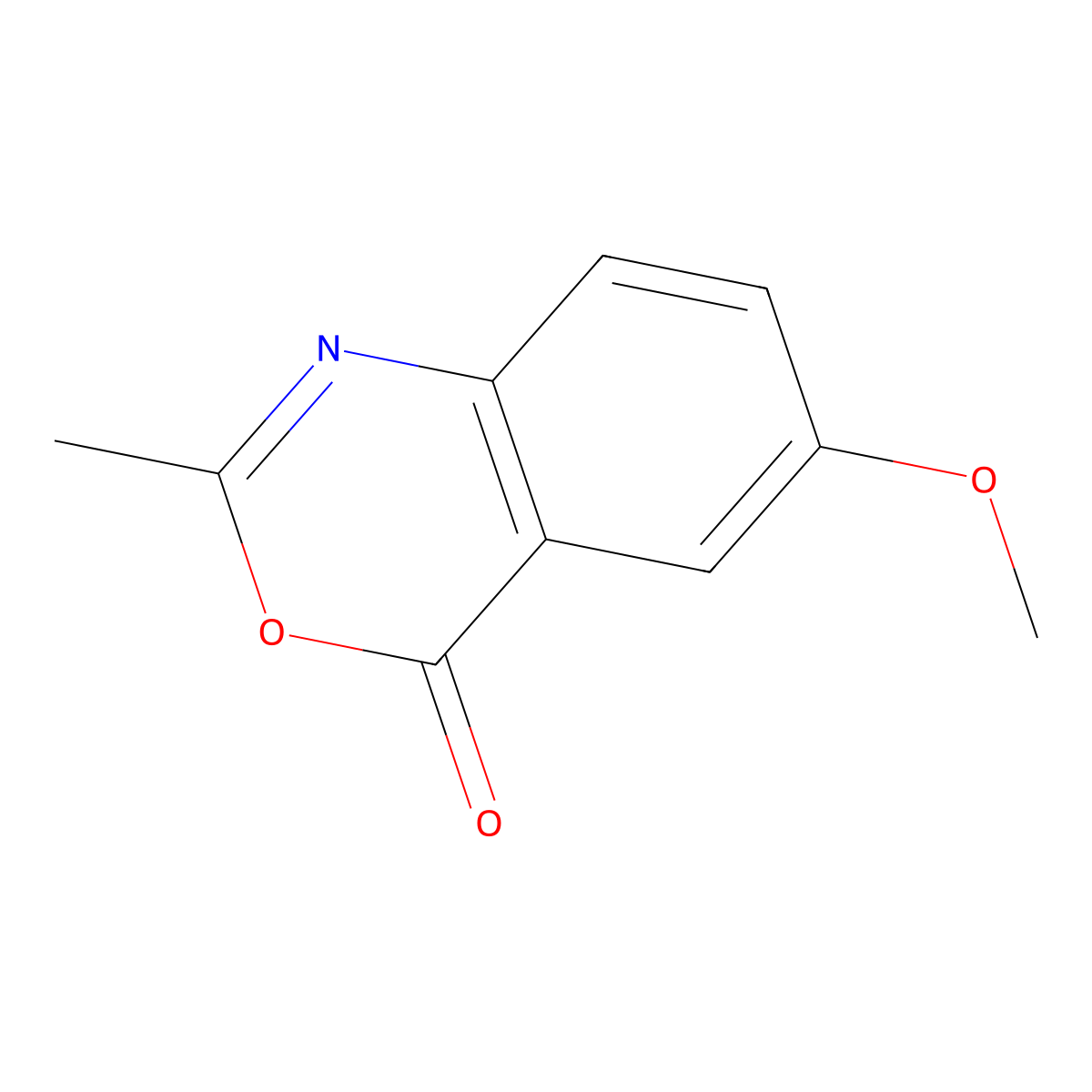 6-methoxy-2-methyl-4H-benzo[d][1,3]oxazin-4-one molecular structure, CAS 38527-50-3