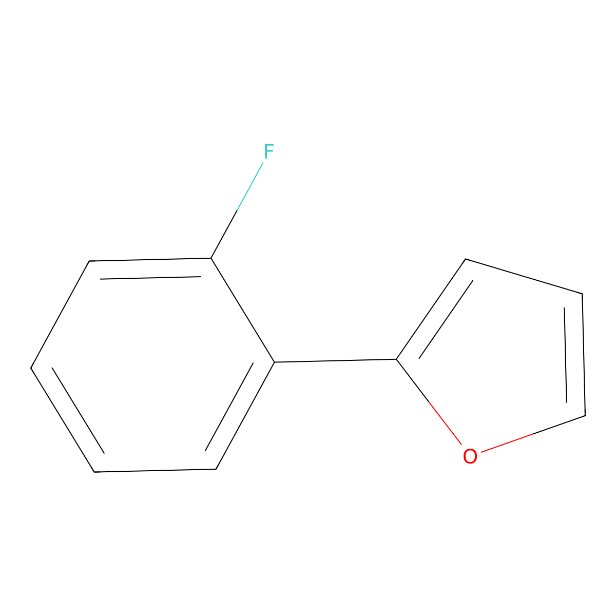2-(2-Fluorophenyl)furan molecular structure, CAS 38527-55-8