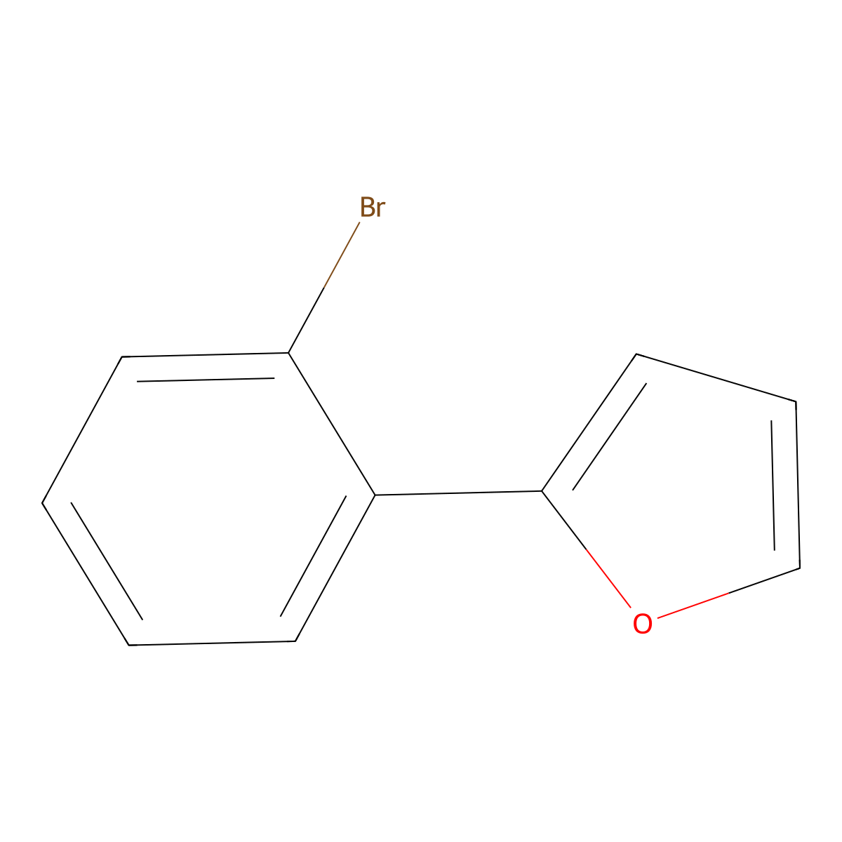 2-(2-Bromophenyl)furan molecular structure, CAS 38527-58-1