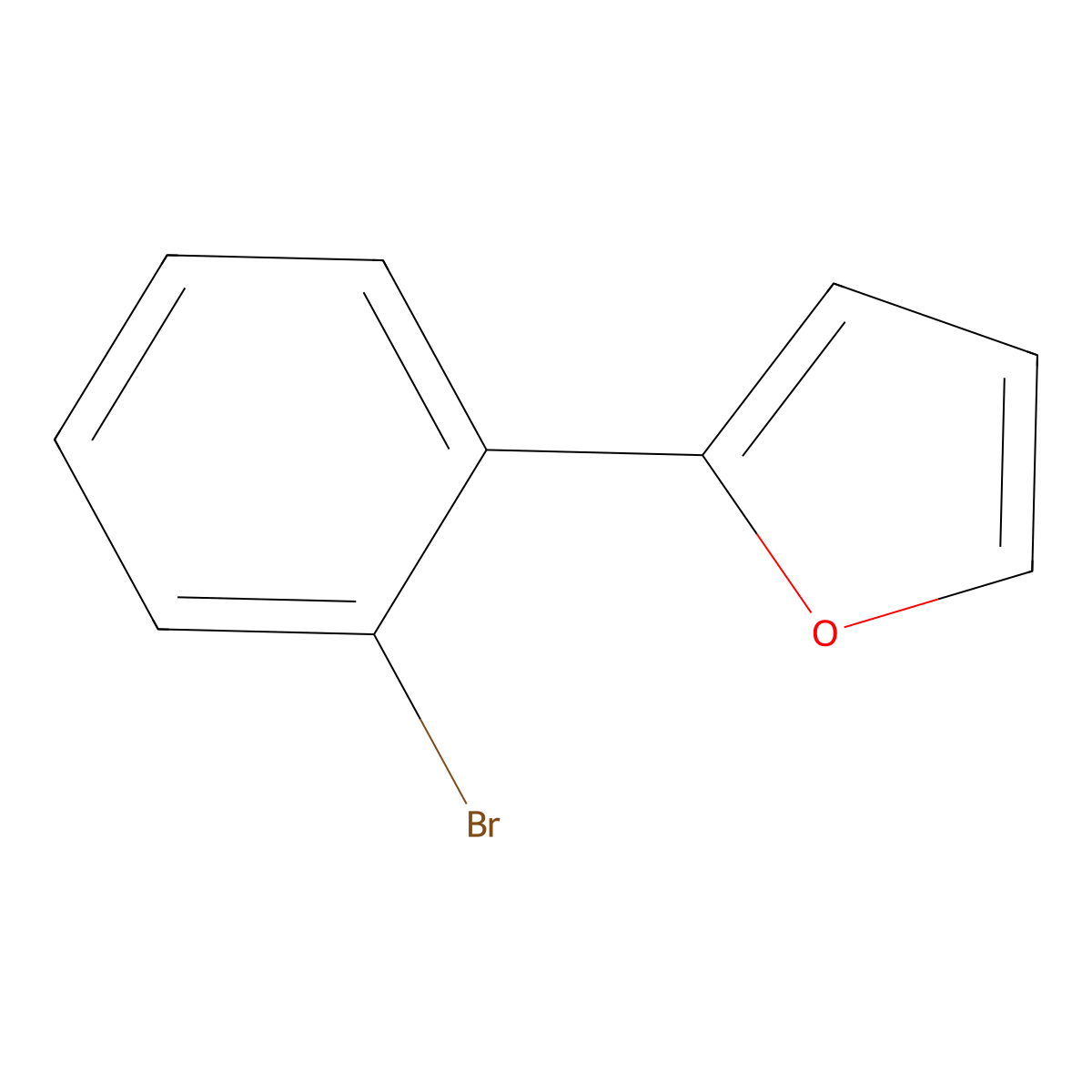 2-(2-Bromophenyl)furan molecular structure, CAS 38527-58-1