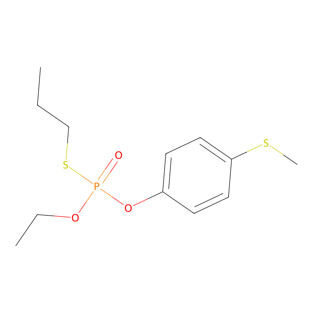 Sulprofos oxon molecular structure, CAS 38527-90-1