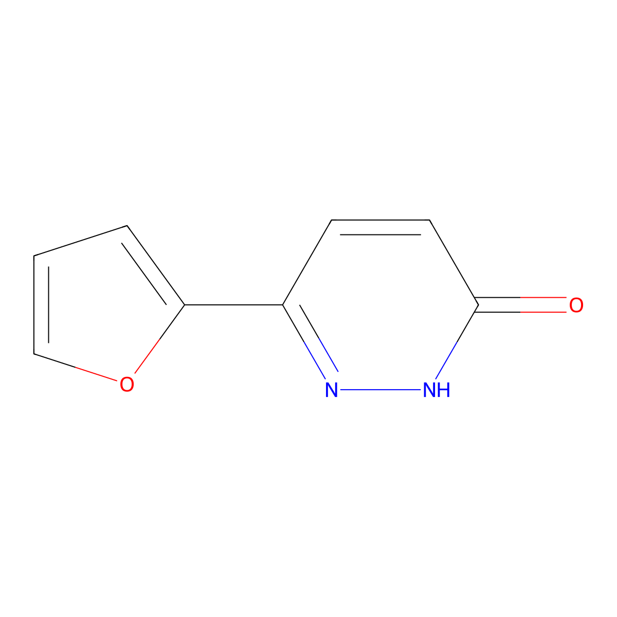 6-(Furan-2-yl)pyridazin-3-ol molecular structure, CAS 38530-07-3