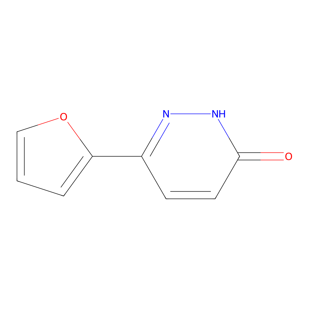 6-(Furan-2-yl)pyridazin-3-ol molecular structure, CAS 38530-07-3
