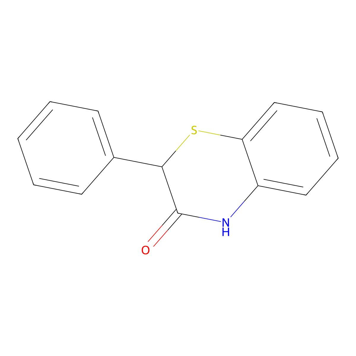 2-phenyl-4H-1,4-benzothiazin-3-one molecular structure, CAS 38533-19-6