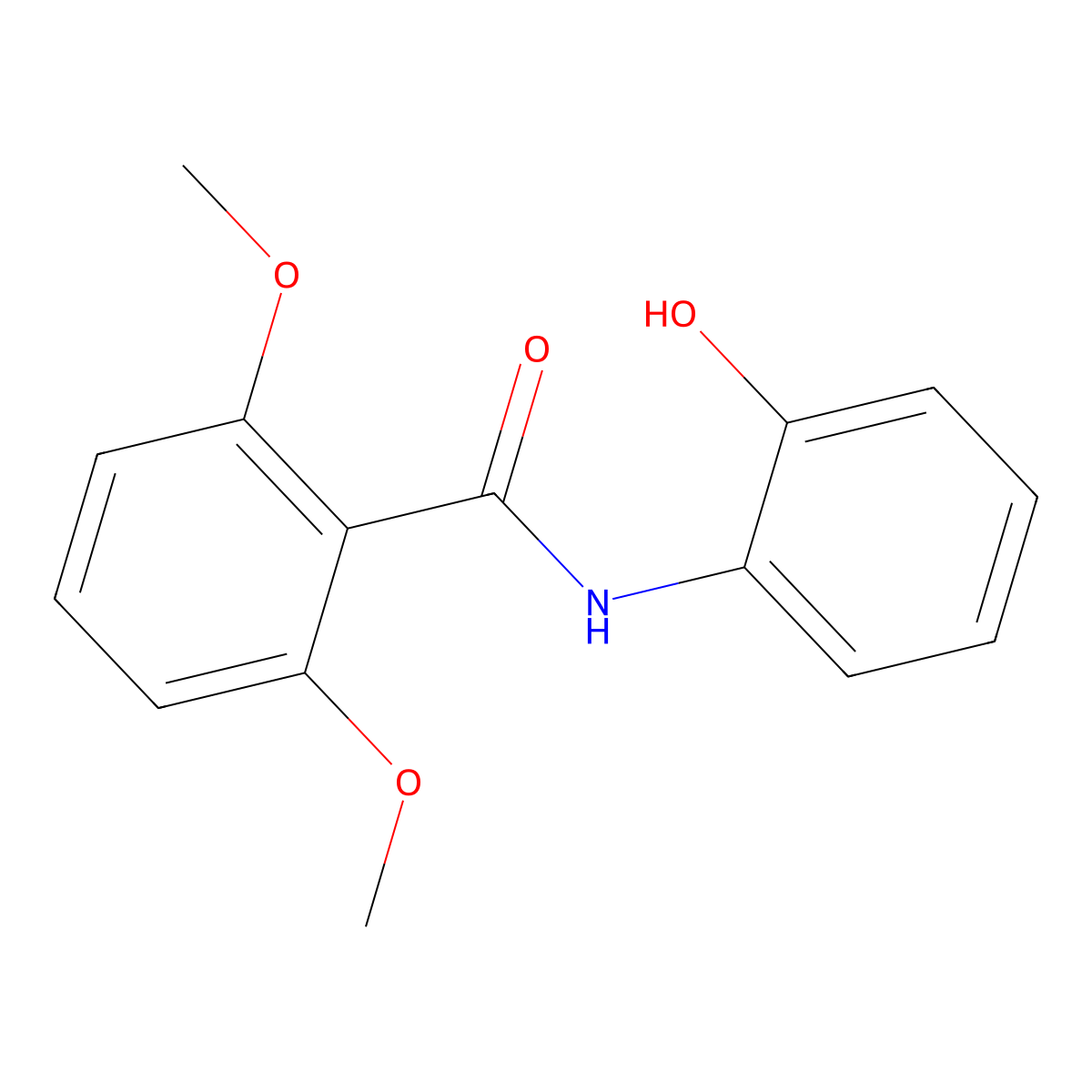 N-(2-Hydroxyphenyl)-2,6-dimethoxybenzamide molecular structure, CAS 385374-94-7