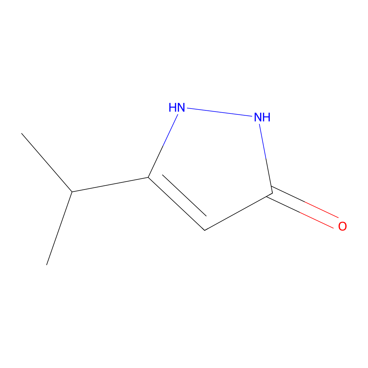 5-Isopropyl-1H-pyrazol-3(2H)-one molecular structure, CAS 385375-59-7