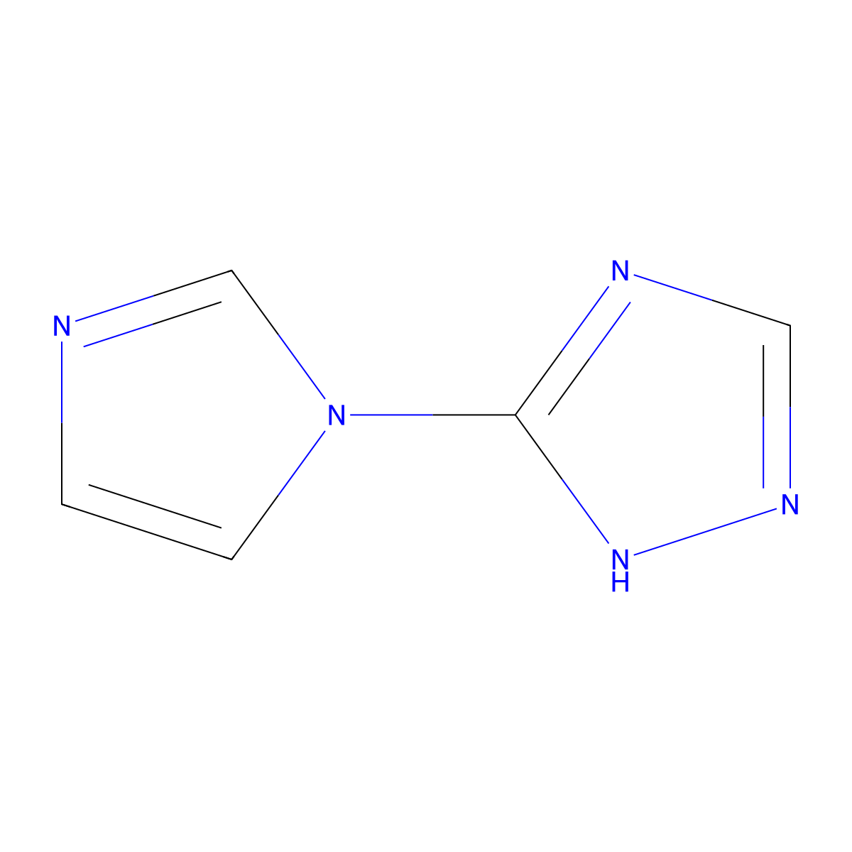 3-(1H-imidazol-1-yl)-1H-1,2,4-triazole molecular structure, CAS 385377-23-1