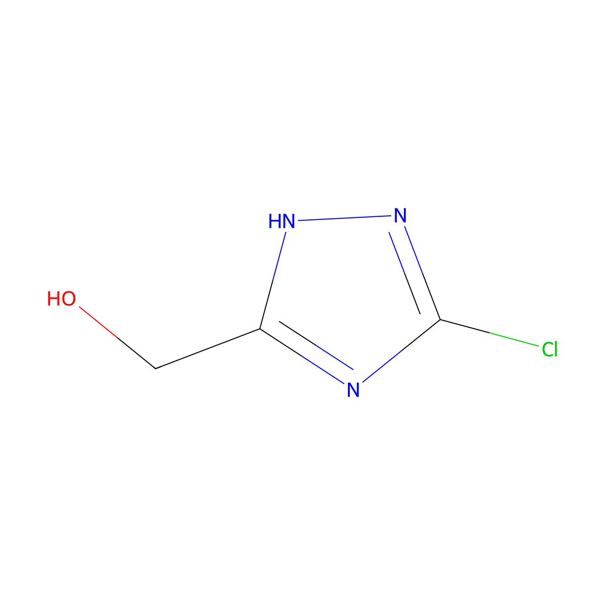 5-Chloro-1H-1,2,4-triazole-3-methanol molecular structure, CAS 385377-24-2