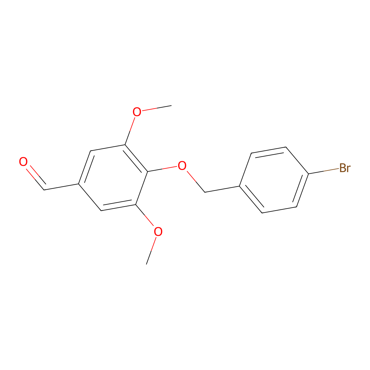 4-[(4-Bromophenyl)methoxy]-3,5-dimethoxybenzaldehyde molecular structure, CAS 385379-05-5