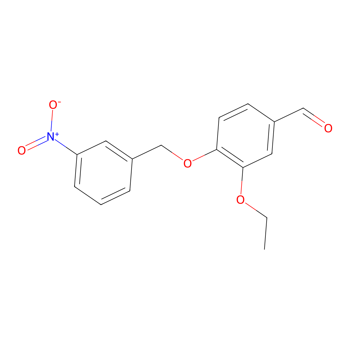 3-Ethoxy-4-[(3-nitrobenzyl)oxy]benzaldehyde molecular structure, CAS 385379-20-4