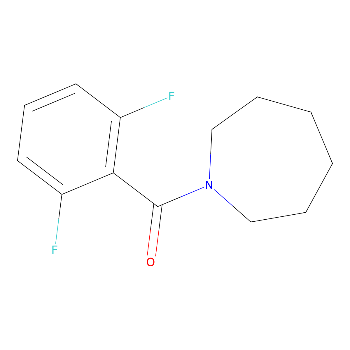 1-(2,6-Difluorobenzoyl)azepane molecular structure, CAS 385380-70-1