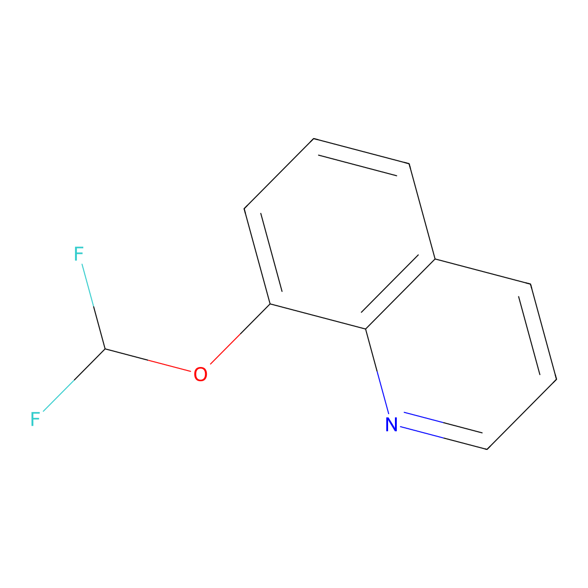 8-(Difluoromethoxy)quinoline molecular structure, CAS 385382-46-7