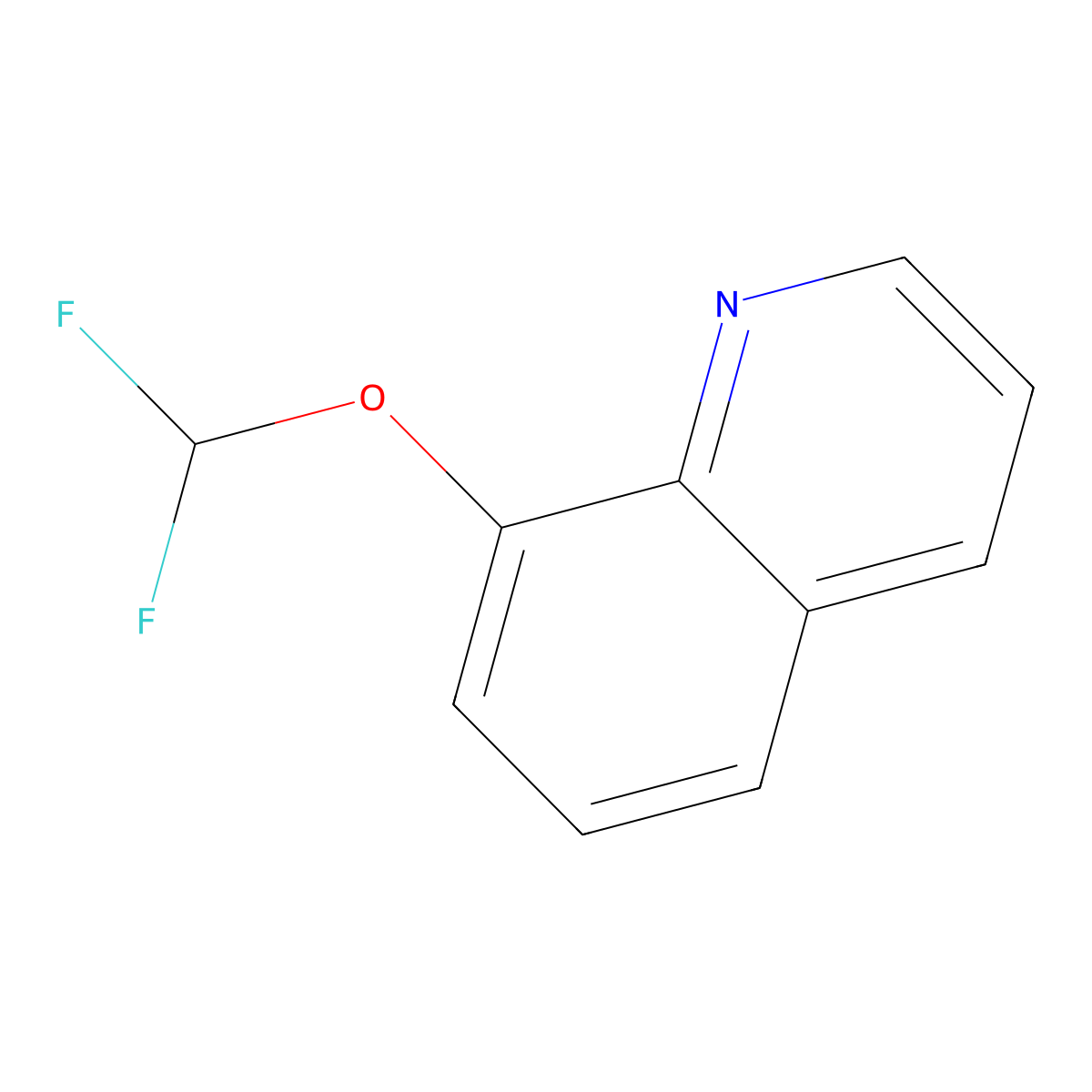 8-(Difluoromethoxy)quinoline molecular structure, CAS 385382-46-7