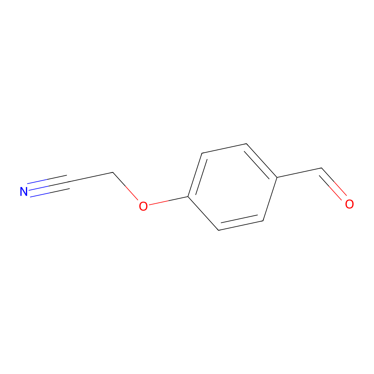 2-(4-Formylphenoxy)acetonitrile molecular structure, CAS 385383-45-9