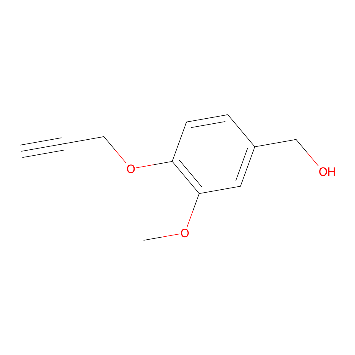 [3-Methoxy-4-(2-propynyloxy)phenyl]methanol molecular structure, CAS 385383-48-2