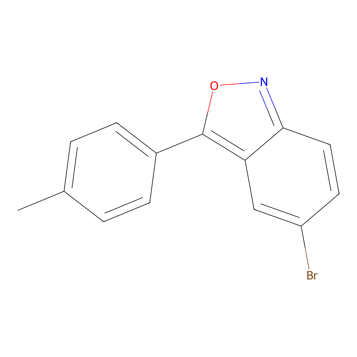 5-Bromo-3-(p-tolyl)benzo[c]isoxazole molecular structure, CAS 385386-97-0