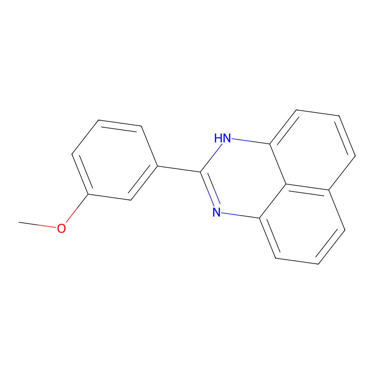 2-(3-methoxyphenyl)-1H-perimidine molecular structure, CAS 385393-00-0