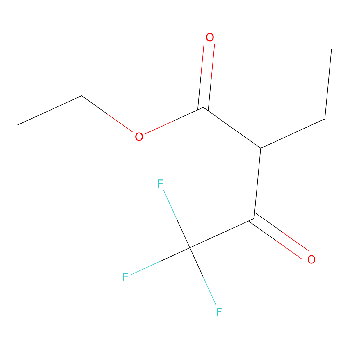 Ethyl 2-ethyl-4,4,4-trifluoro-3-oxobutyrate molecular structure, CAS 3854-50-0