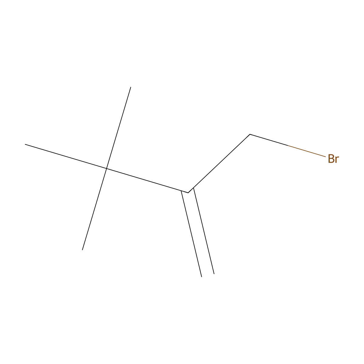 1-Butene, 2-(bromomethyl)-3,3-dimethyl- molecular structure, CAS 3854-52-2