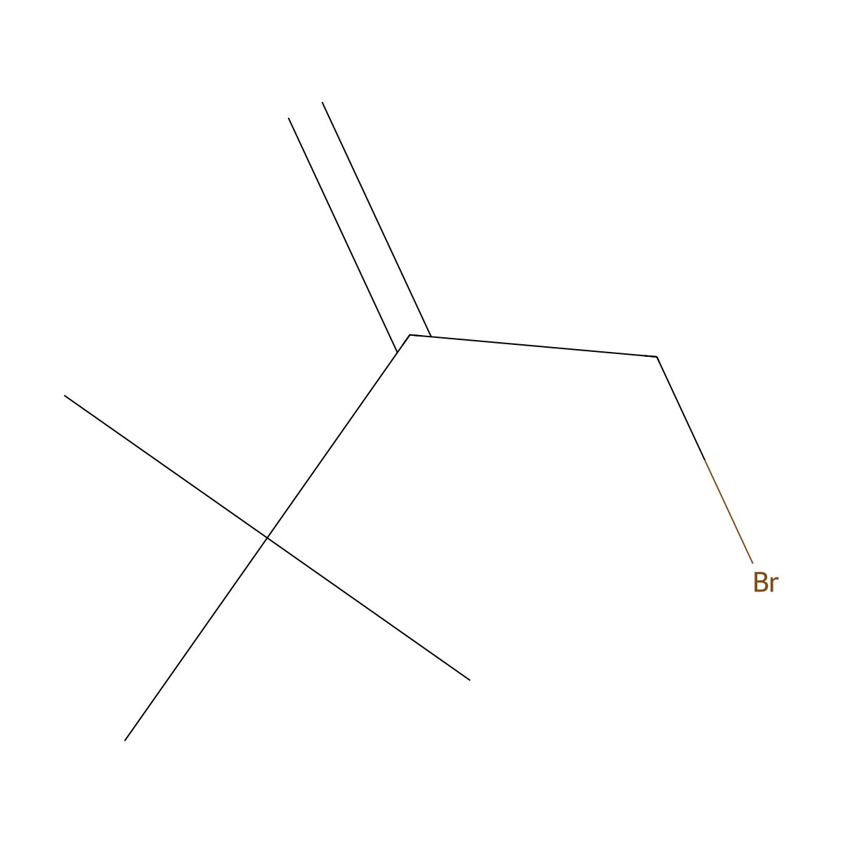 1-Butene, 2-(bromomethyl)-3,3-dimethyl- molecular structure, CAS 3854-52-2