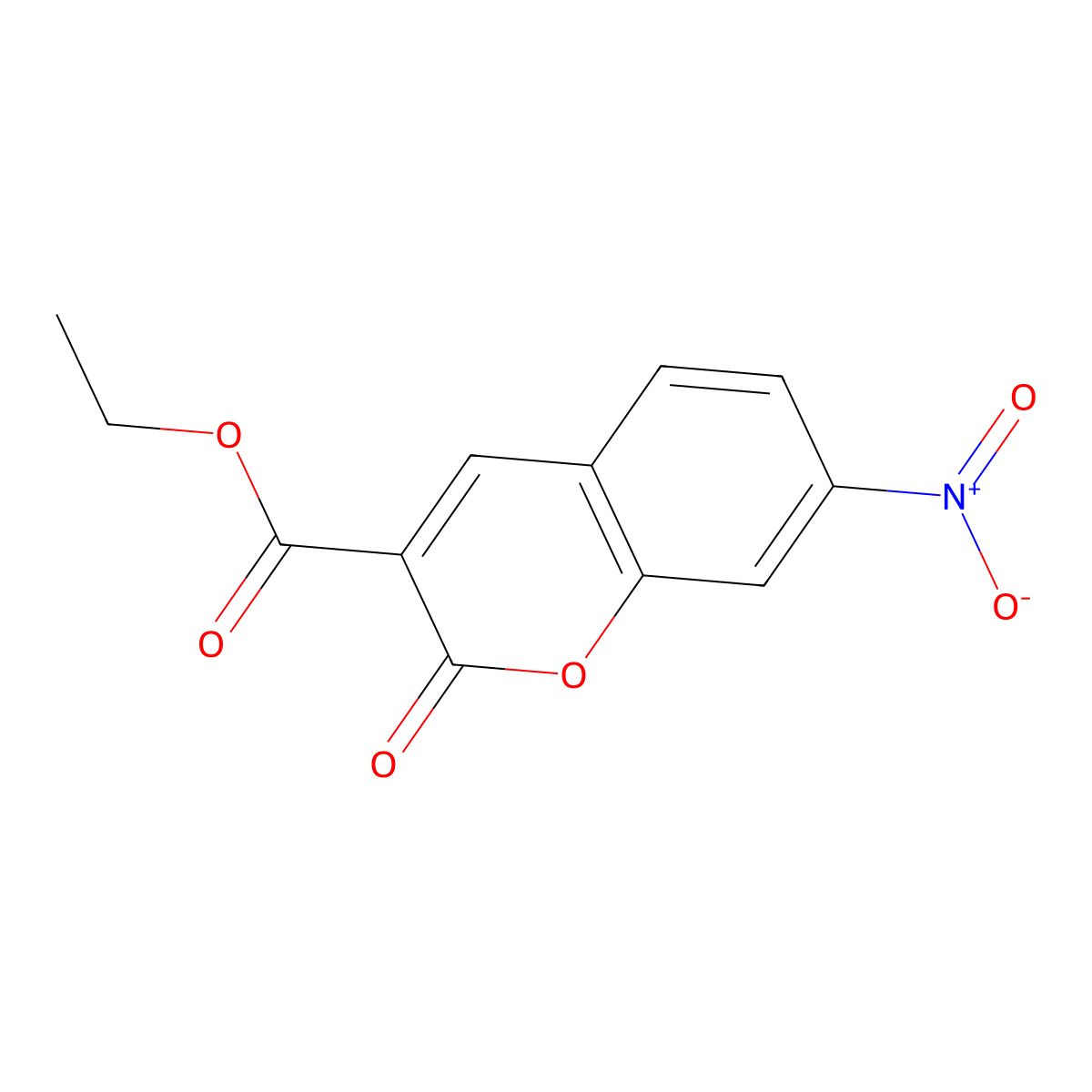 ethyl 7-nitro-2-oxo-2H-chromene-3-carboxylate molecular structure, CAS 385418-75-7