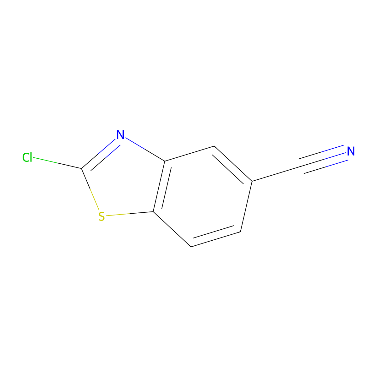 2-Chlorobenzo[d]thiazole-5-carbonitrile molecular structure, CAS 385432-46-2