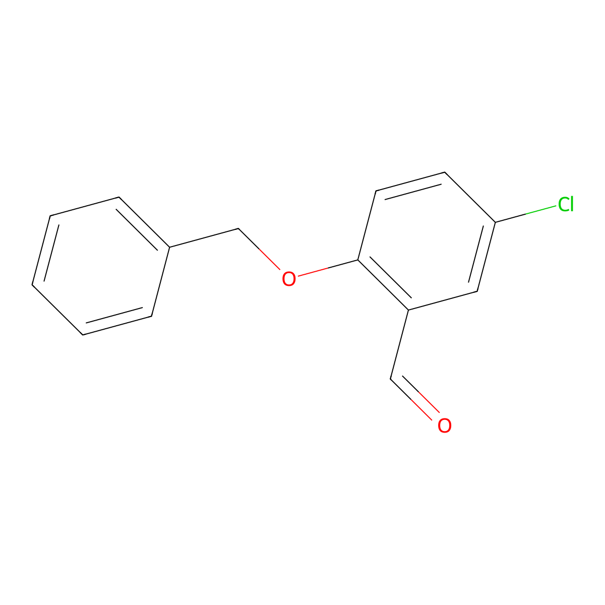 2-(Benzyloxy)-5-chlorobenzaldehyde molecular structure, CAS 38544-16-0