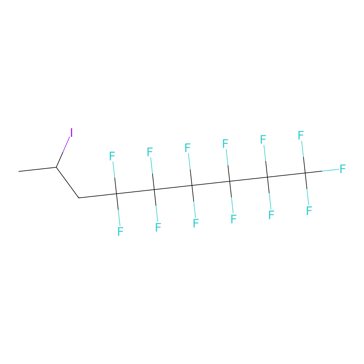 1,1,1,2,2,3,3,4,4,5,5,6,6-Tridecafluoro-8-iodononane molecular structure, CAS 38550-34-4