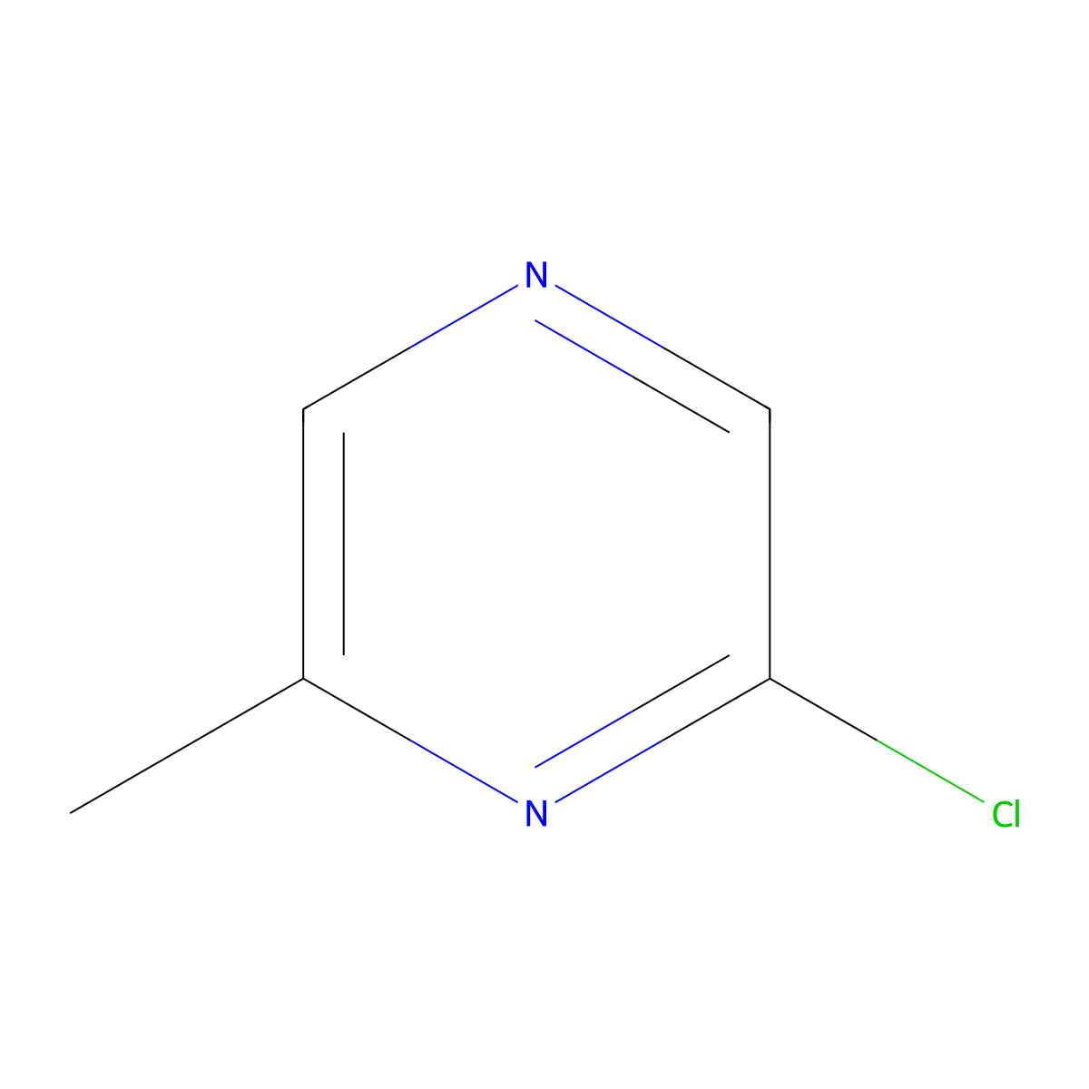 2-Chloro-6-methylpyrazine molecular structure, CAS 38557-71-0