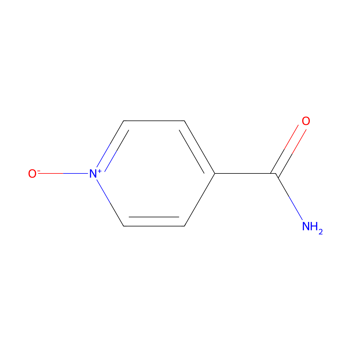 Isonicotinamide 1-oxide molecular structure, CAS 38557-82-3