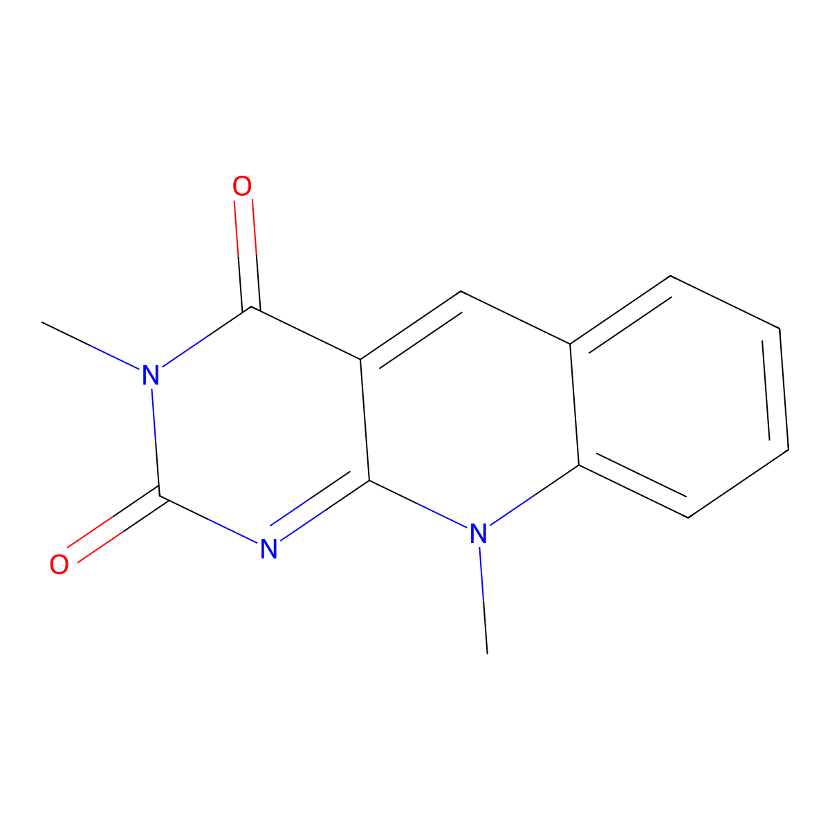 3,10-Dimethyl-5-deazaisoalloxazine molecular structure, CAS 38559-35-2