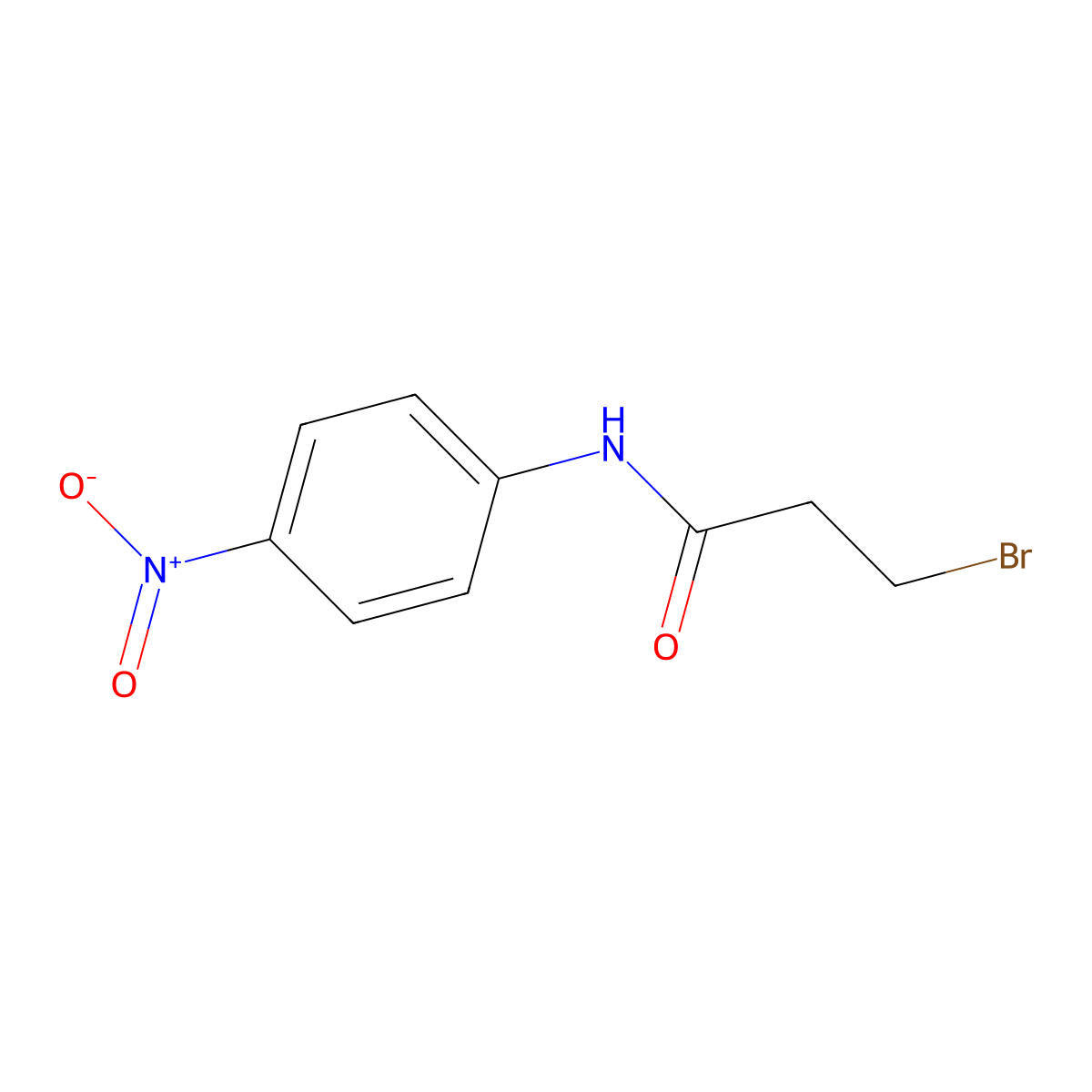 3-Bromo-n-(4-nitrophenyl)propanamide molecular structure, CAS 38560-24-6
