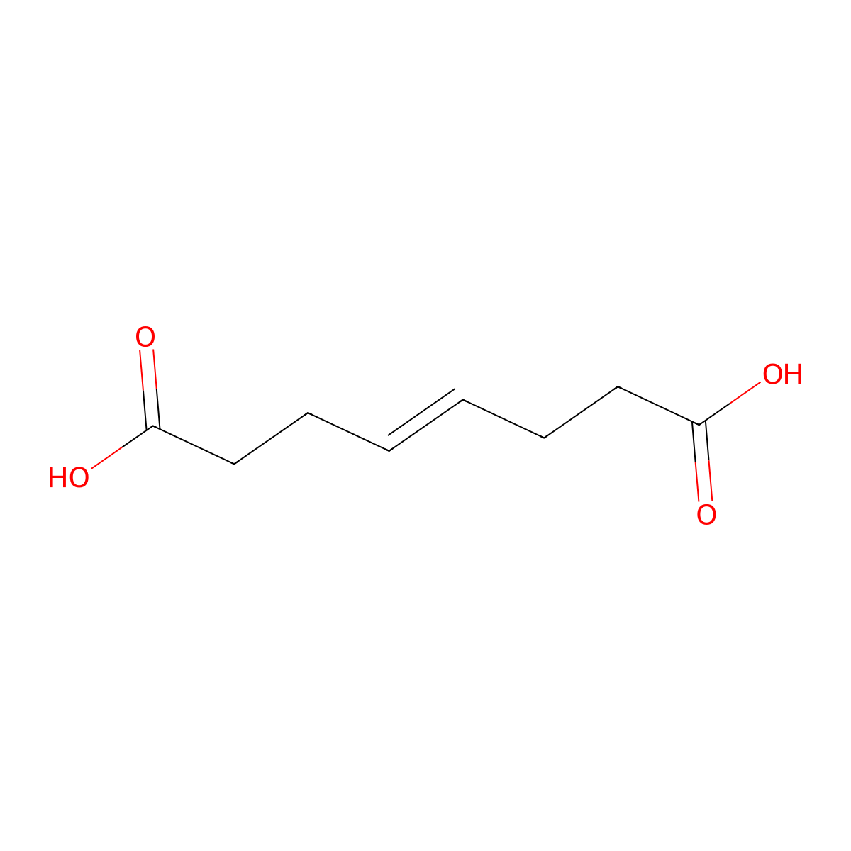 cis-4-Octenedioic acid molecular structure, CAS 38561-68-1