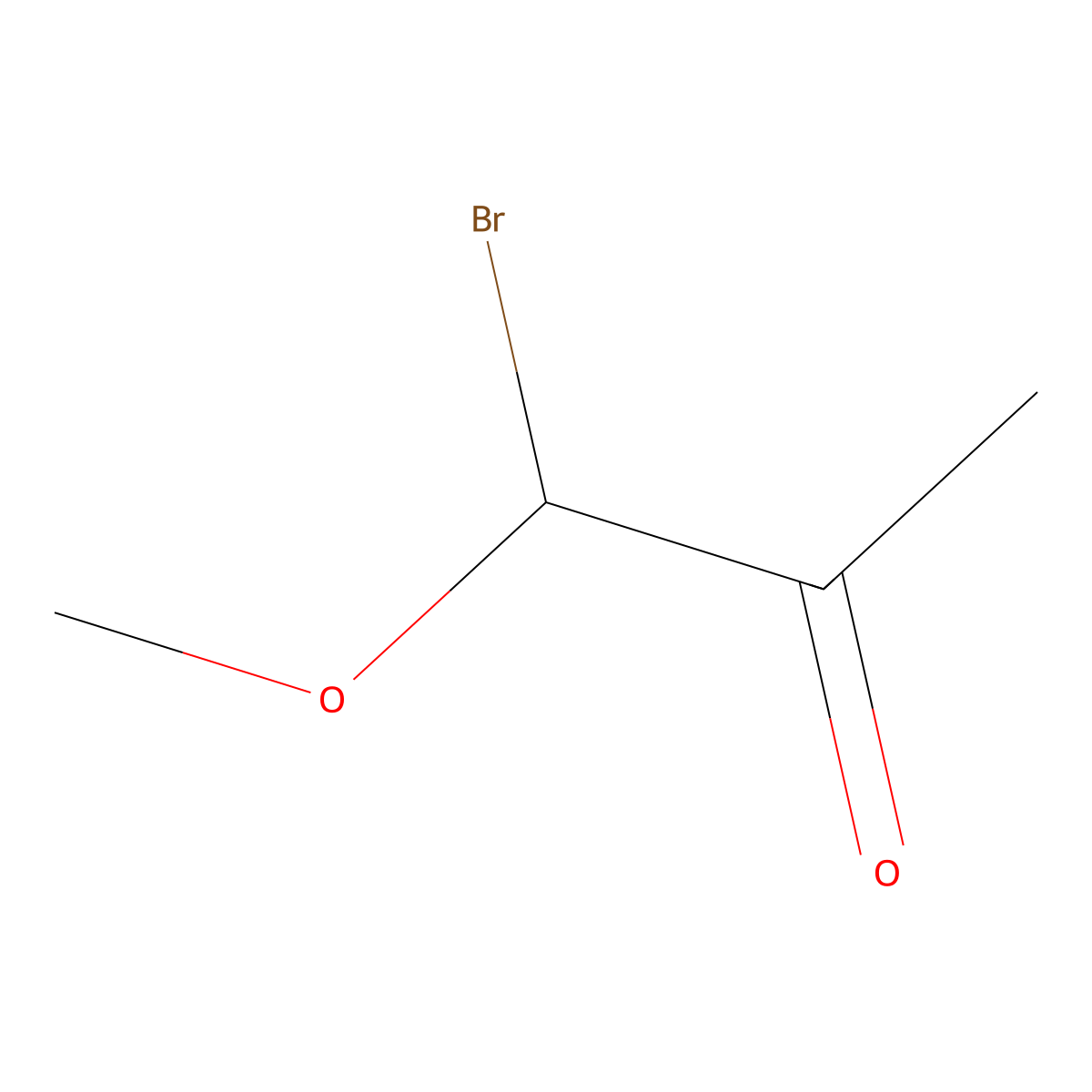 1-Bromo-1-methoxypropan-2-one molecular structure, CAS 38568-50-2